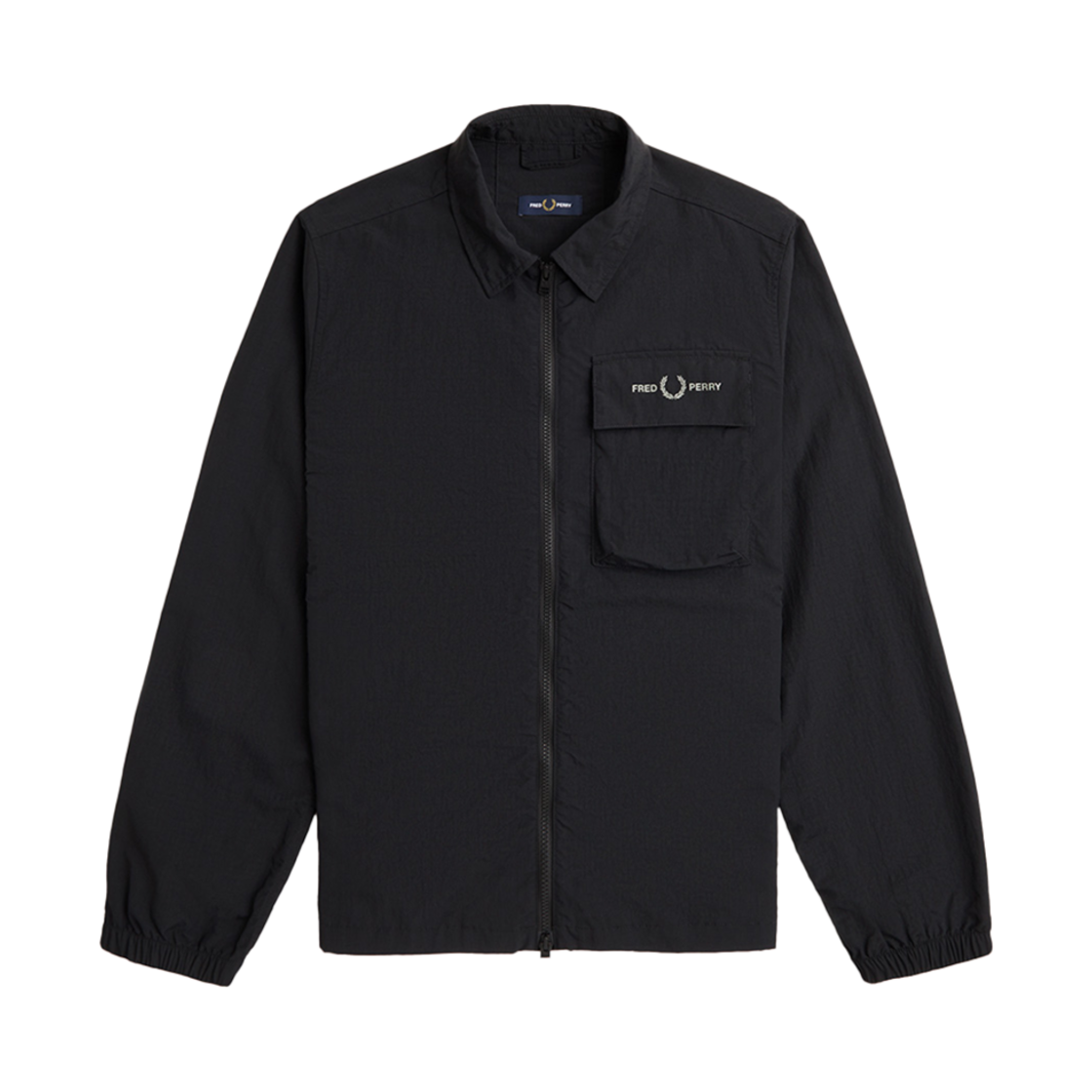 프레드페리 립스탑 오버셔츠 블랙