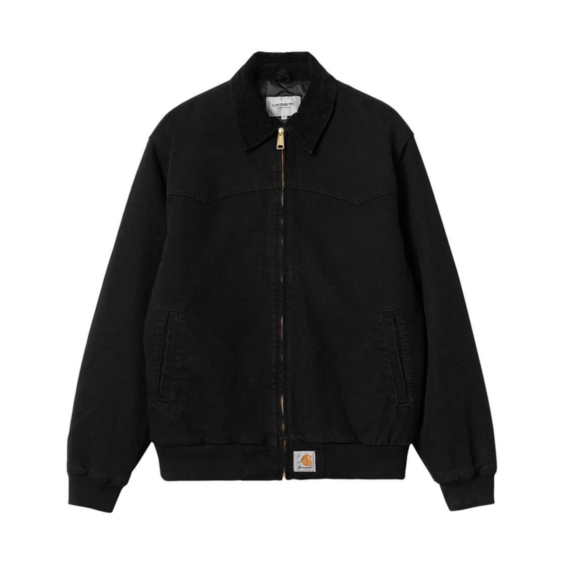 칼하트 WIP OG 산타 페 자켓 블랙 에이지드 캔버스 - 윈터(Carhartt WIP OG Santa Fe Jacket Black Aged Canvas - Winter)