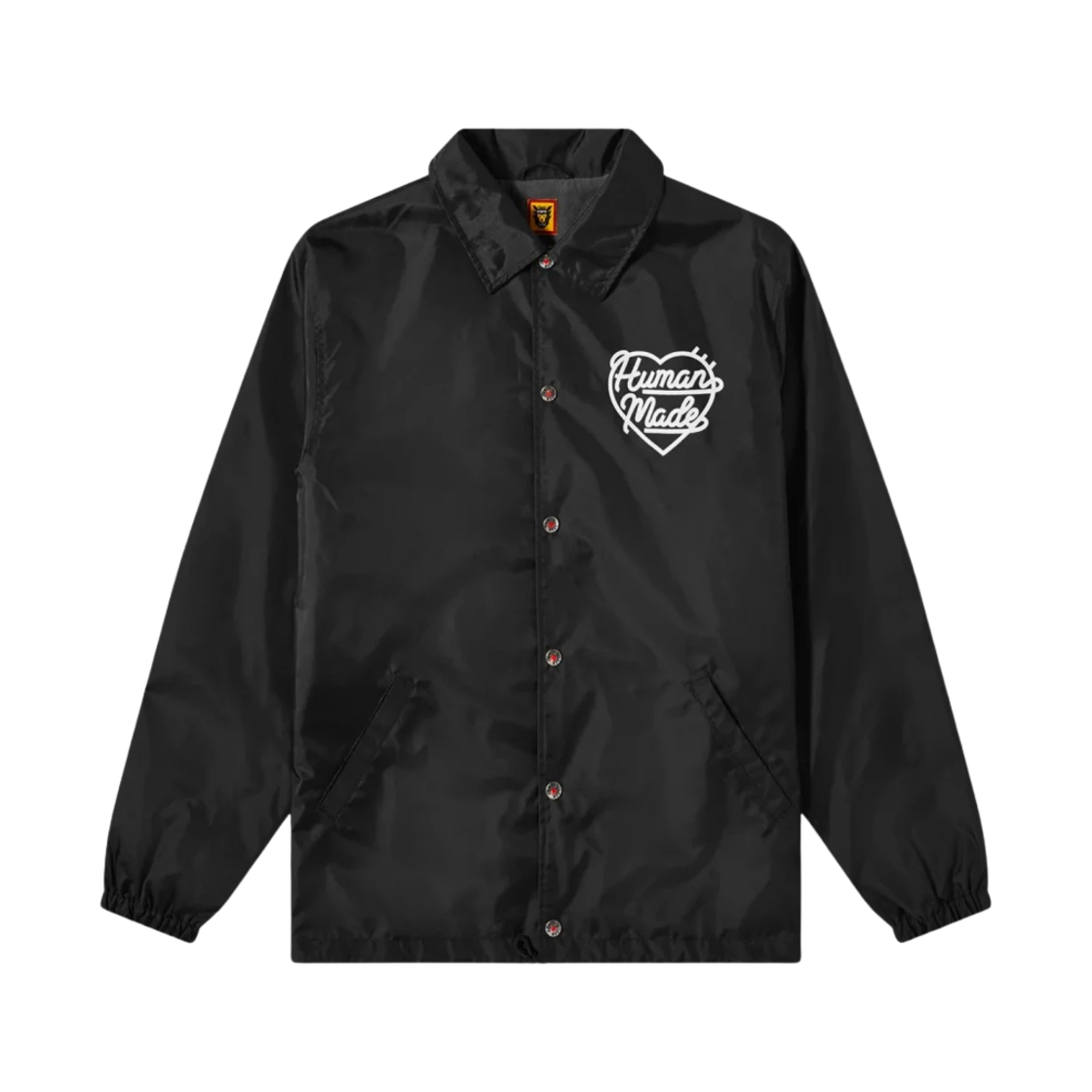 휴먼 메이드 나일론 코치 자켓 블랙 화이트(Human Made Nylon Coach Jacket Black White) - 1