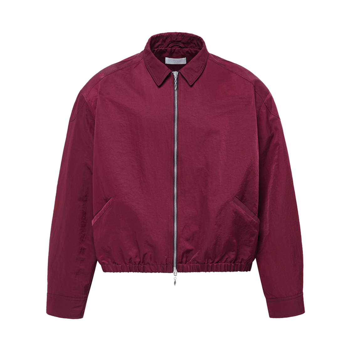 HVRSCJA101BGA Vonvat Shoulder Pad Zip-up Shirt Jacket Burgundy