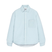 Jacquemus La Chemise Boulanger Quilted Overshirt Blue