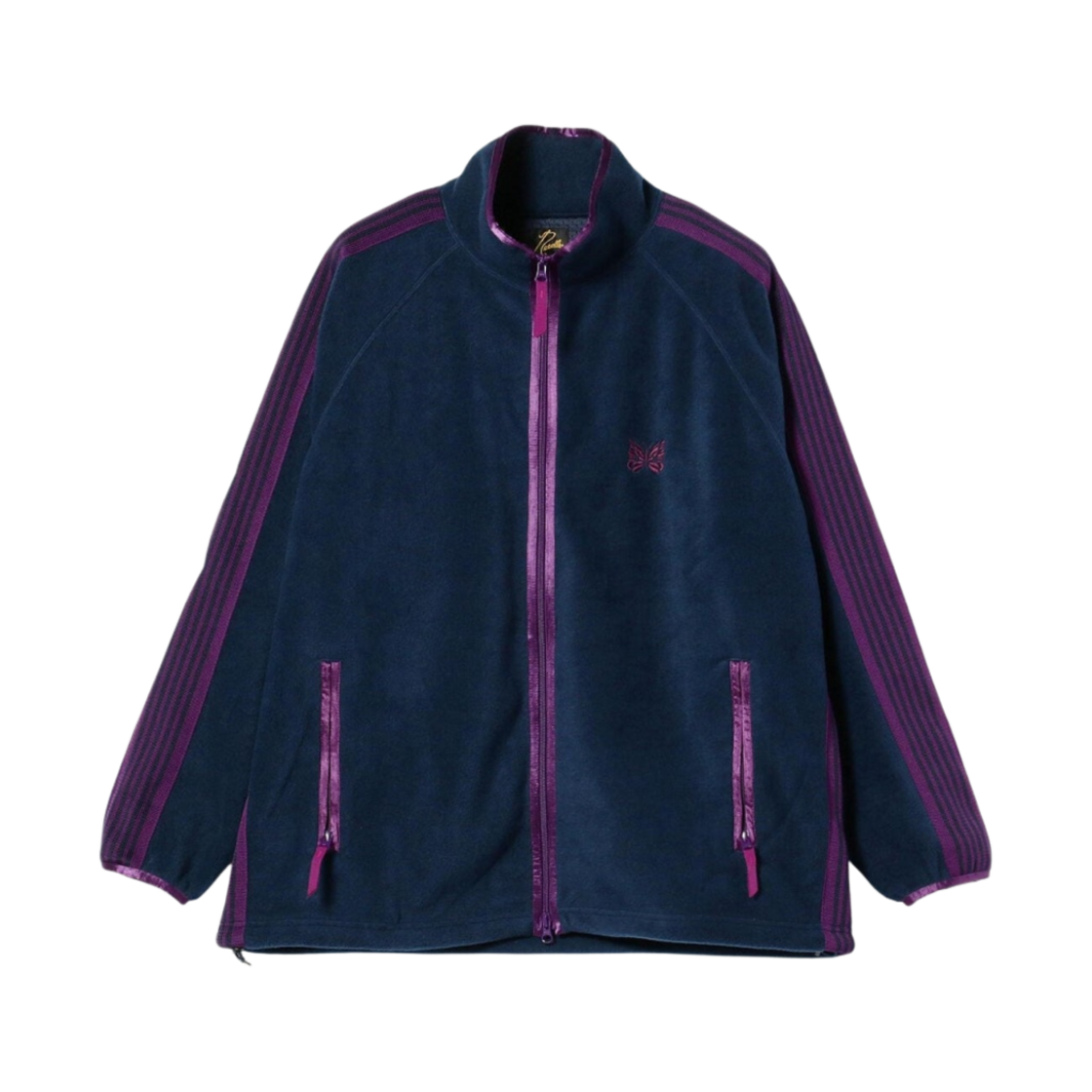니들스 x 빔즈 플리스 트랙 자켓 네이비 퍼플(Needles × Beams Fleece Track Jacket Navy Purple) - 1