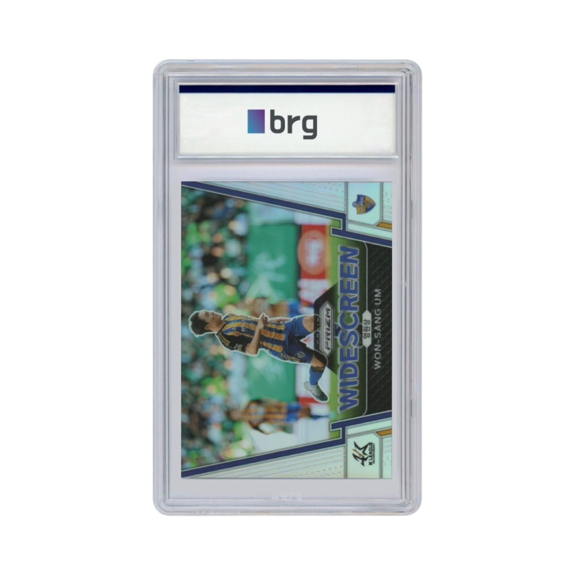 파니니 프리즘 K 리그 #12 울산 현대 엄원상 와이드스크린 축구 카드 2023(Panini Prizm K League #12 Ulsan Hyundai Um Won Sang Widescreen Soccer Card 2023)