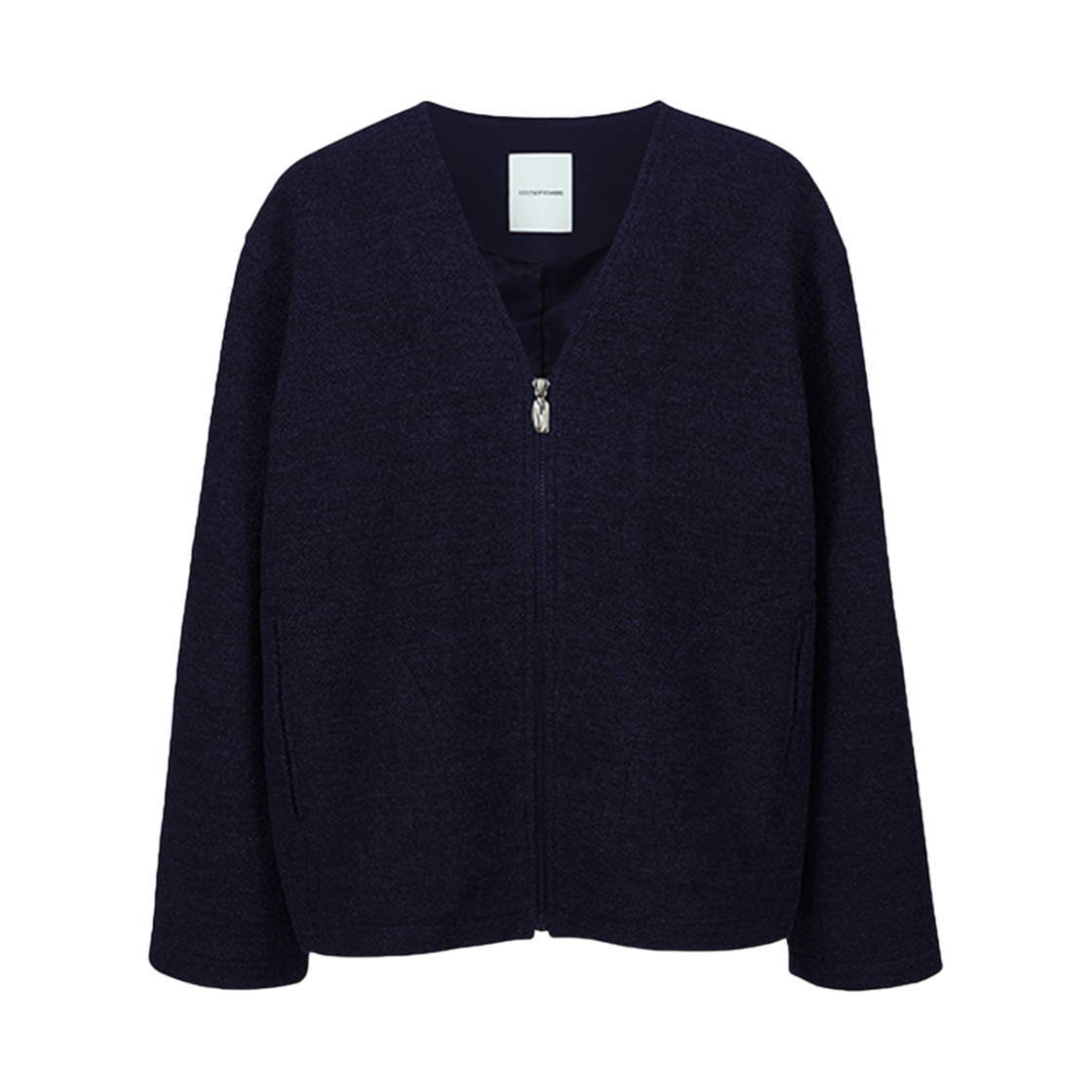 LH2479JP003ENA Le17Septembre V-Neck Boucle Jumper Navy