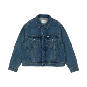 Palace x CK1 Relaxed Trucker Denim Jacket Tinted Sandstone Indigo - 22SS