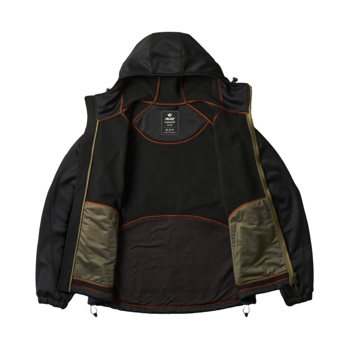 팔라스 x 마하리시 닌자 소프트 쉘 자켓 블랙 - 25SS(Palace x Maharishi Ninja Soft Shell Jacket Black - 25SS) - 3