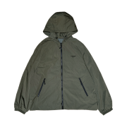 Undermycar Mu.105 Anti Fxxking Logo Play Regular Fit Nylon Windbreaker Khaki