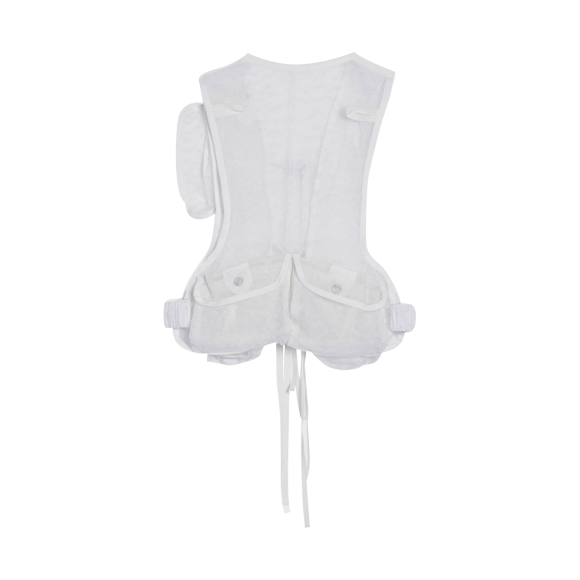 자크뮈스 르 질레 레이스 카고 베스트 오프 화이트(Jacquemus Le Gilet Lace Cargo Vest Off White) - 2