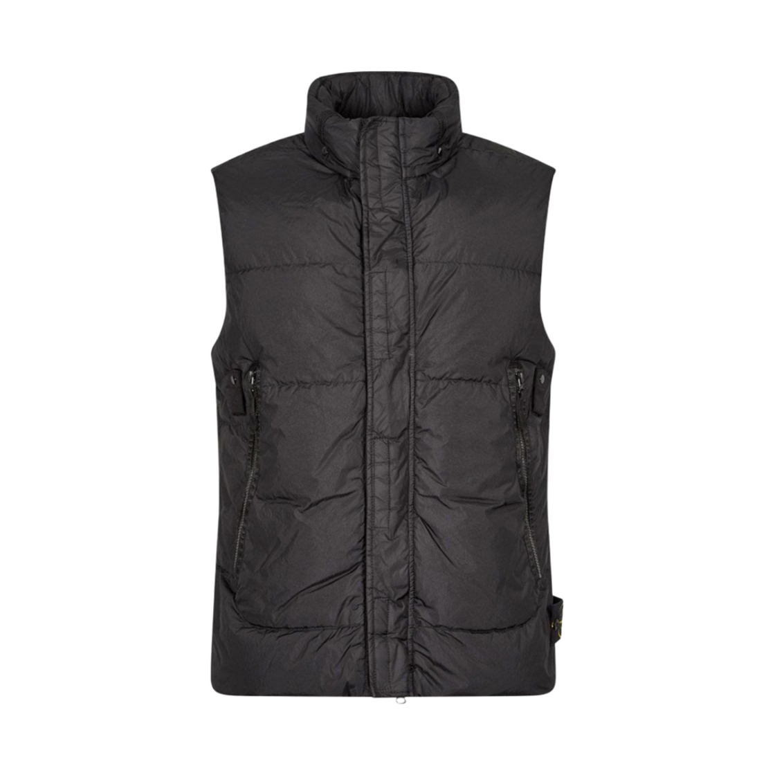 스톤 아일랜드 G0123 가먼트 다이드 크링클랩스 나일론 다운 베스트 블랙 - 21FW