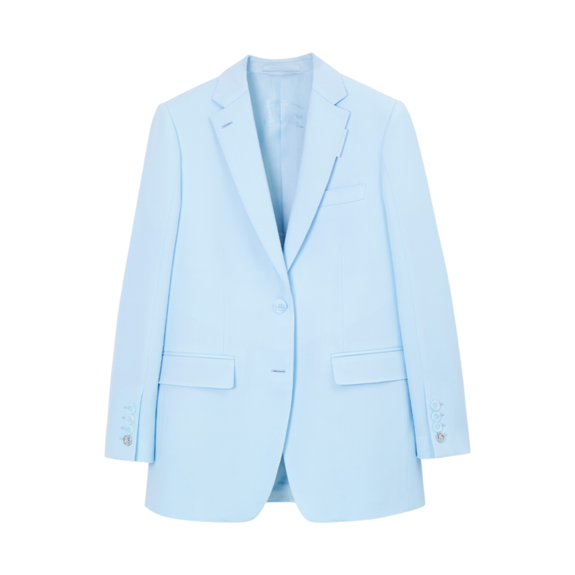 (W) 버버리 울 테일러드 자켓 페일 블루((W) Burberry Wool Tailored Jacket Pale Blue) - 1