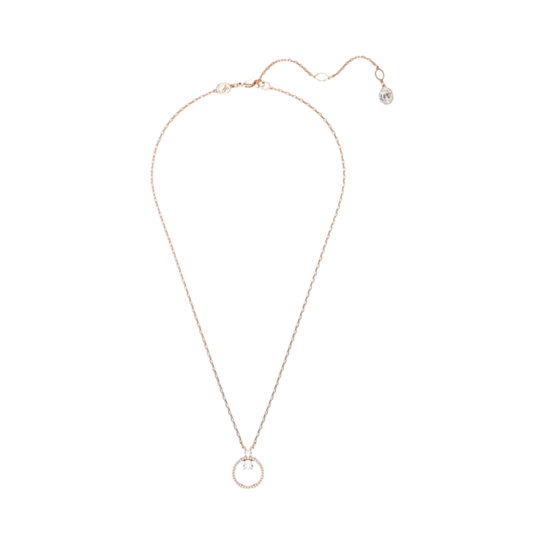 5692266 (W) Swarovski Constella Pendant Round Cut White Rose Gold Tone Plated