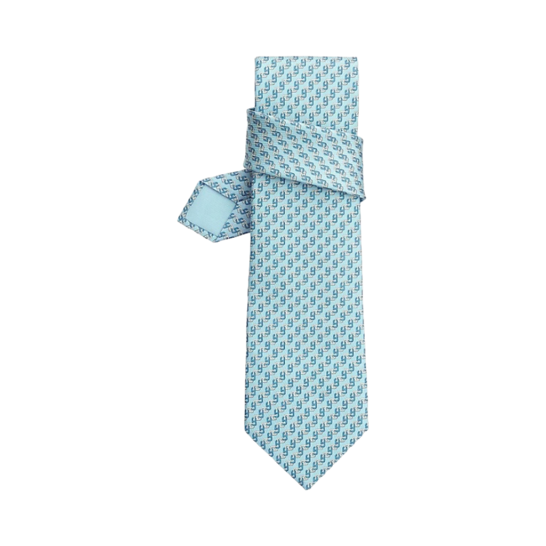 에르메스 클럽 마이옹 타이 씨엘 블랑 블루 모아양(Hermes Club Maillons Tie Ciel Blanc Bleu Moyen) - 1