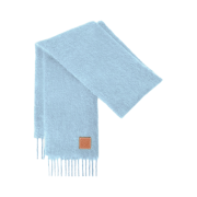 (W) Loewe Muffler in Mohair and Wool Baby Blue