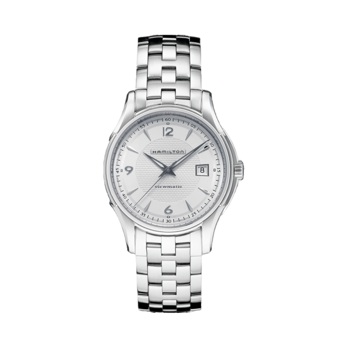 해밀턴 재즈마스터 뷰매틱 40mm 스테인리스 스틸 실버