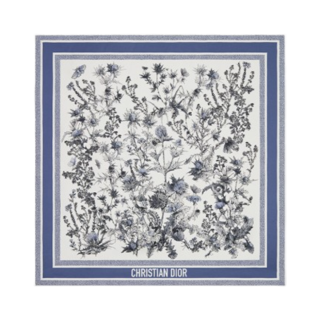 (W) 디올 90 스퀘어 스카프 그레이((W) Dior 90 Square Scarf Gray) - 1