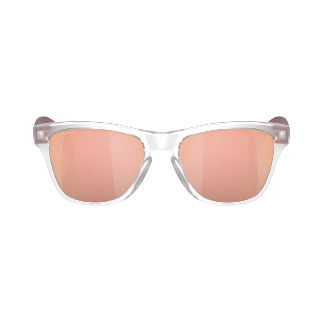 (유스) 오클리 프로그스킨 XXS 매트 클리어 프레임 프리즘 로즈 골드 렌즈 하이 브릿지 핏((Youth) Oakley Frogskins XXS Matte Clear Frame Prizm Rose Gold Lenses High Bridge Fit) - 2