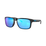 Oakley Holbrook Polished Black Frame Prizm Sapphire Lenses High Bridge Fit