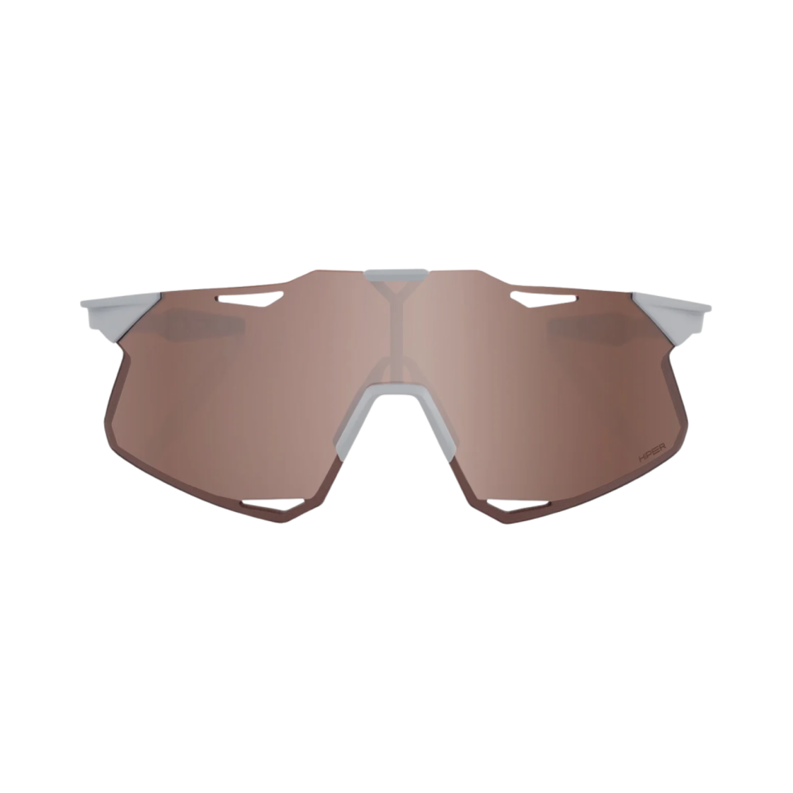 60000-00011 100% Hypercraft Matte Stone Grey Hiper Crimson Silver Mirror Lens