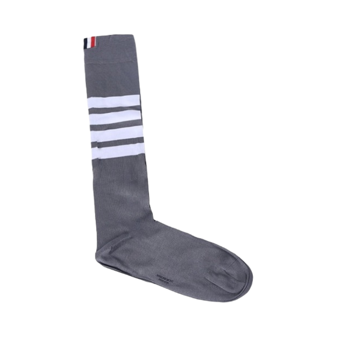 (W) 톰브라운 사선 롱 삭스 미디움 그레이((W) Thom Browne 4-Bar Long Socks Medium Grey)