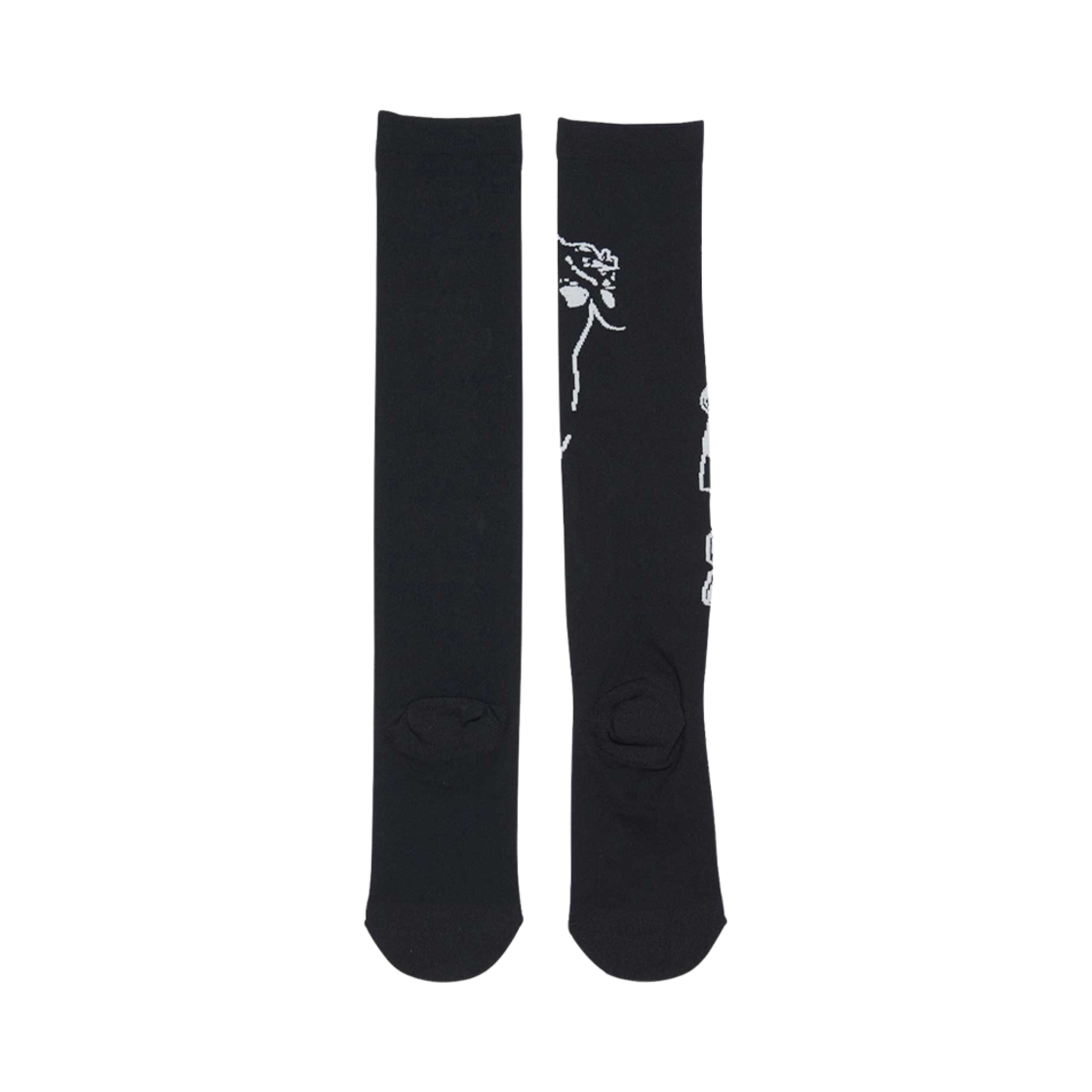 (W) 히스테릭 글래머 히스테릭 타임즈 시어 하이 삭스 블랙((W) Hysteric Glamour Hysteric Times Sheer High Socks Black) - 2