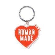 Human Made Acrylic Heart Keyring Orange