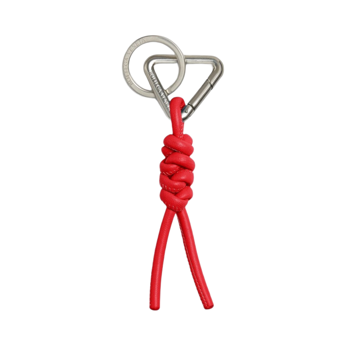 보테가 베네타 트라이앵글 키링 레드스톤(Bottega Veneta Triangle Keyring Redstone) - 1