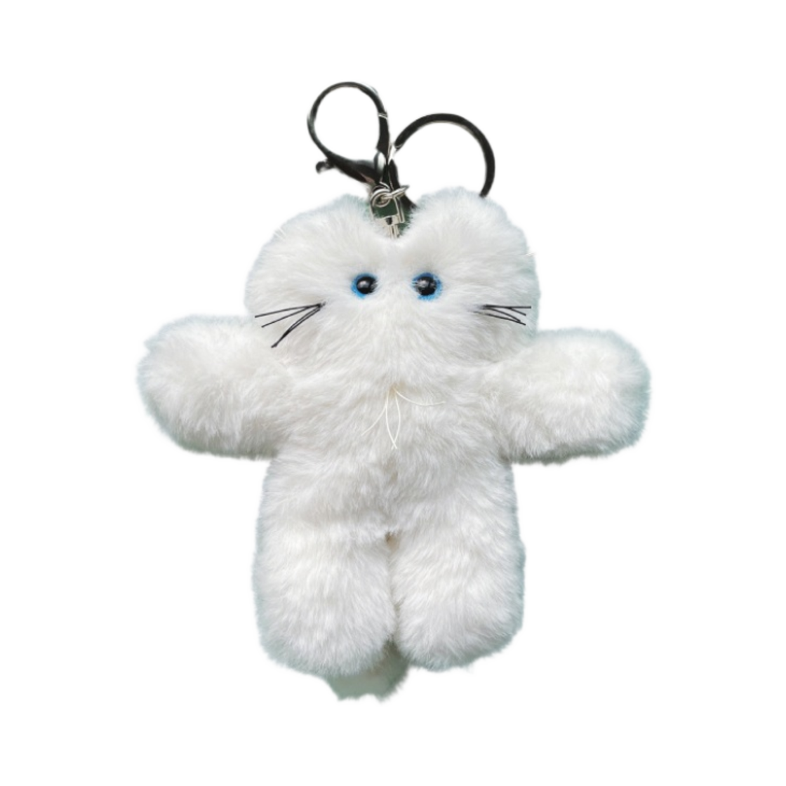 고다신 캣츠 키링 화이트(Godashin Cats Keyring White)