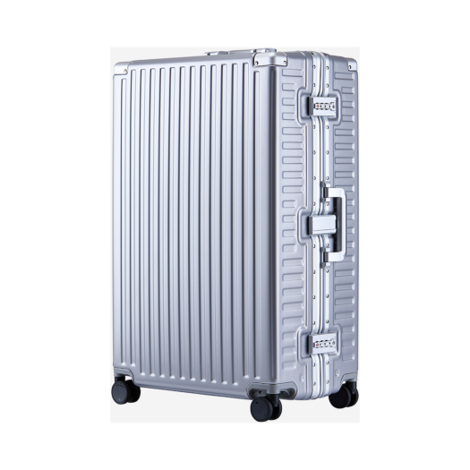 LV-QUADY-28-SILVER LEAD VAULT Quady Suitcase 28Inch Silver