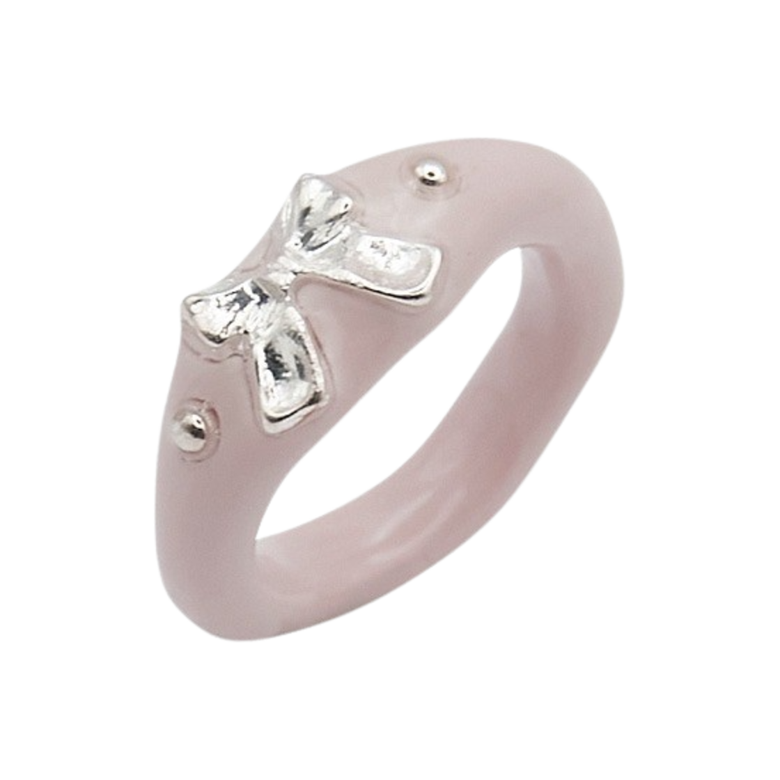 [韓国人気ジュエリー] nff pink ribbon ring 엔프프 리본 메탈 링 핑크 | Nff | KREAM