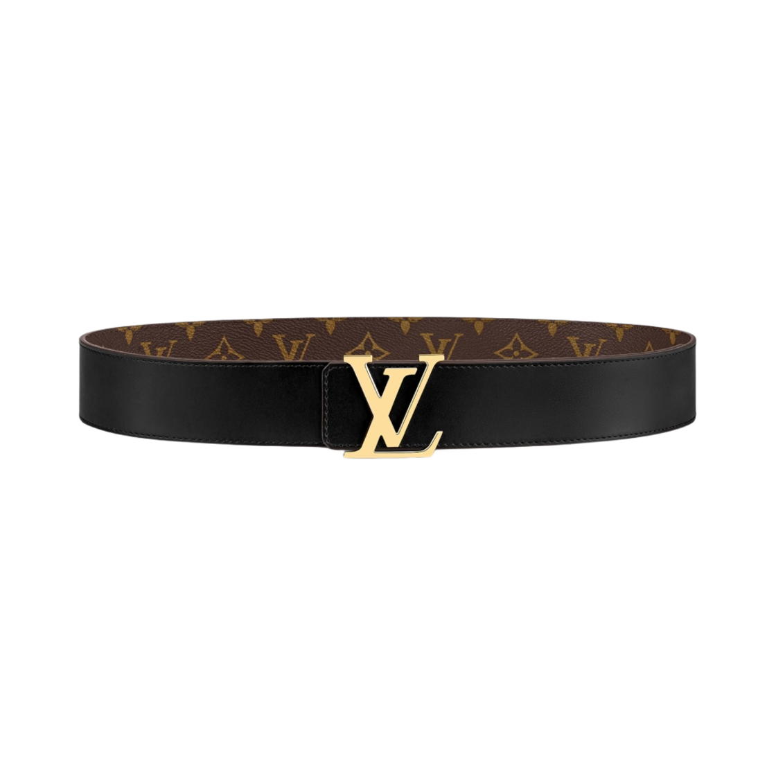 루이비통 LV 이니셜 40mm 리버시블 벨트 모노그램 캔버스 블랙