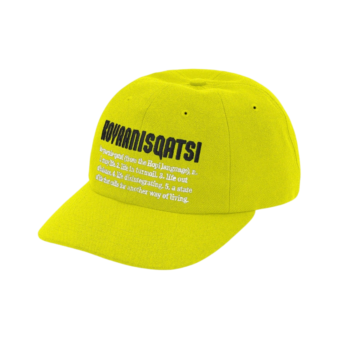 슈프림 코야니스카시 6-패널 캡 라임 - 20FW(Supreme Koyaanisqatsi 6-Panel Cap Lime - 20FW) - 1