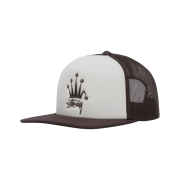 Stussy Crown Stock Trucker Cap Brown