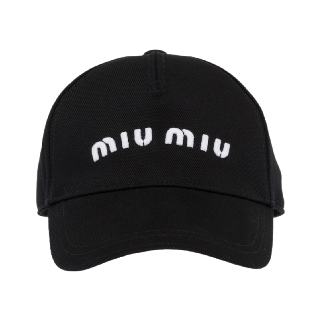 (W) 미우 미우 드릴 베이스볼캡 블랙((W) Miu Miu Drill Baseball Cap Black)