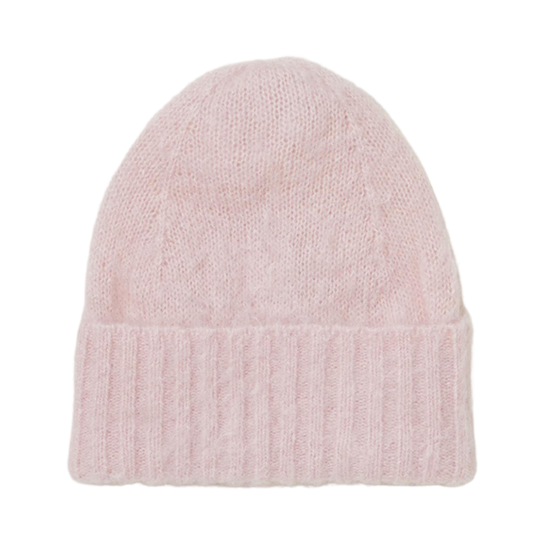 A23AC08KM Auralee Brushed Super Kid Mohair Knit Cap Light Pink