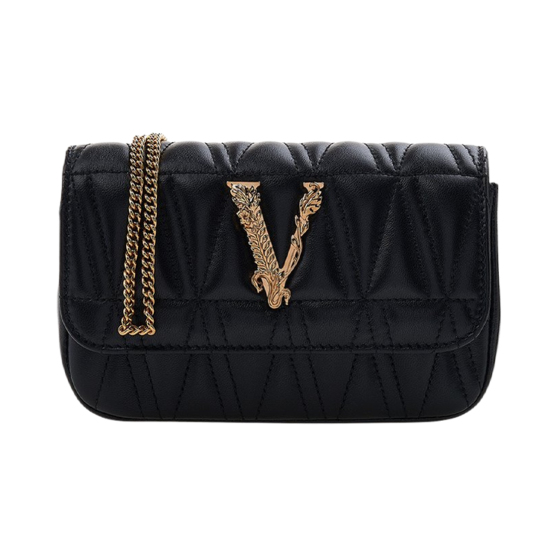 DBFI002-D2NTRT-DNMOV Versace Virtus Crossbody Bag Black