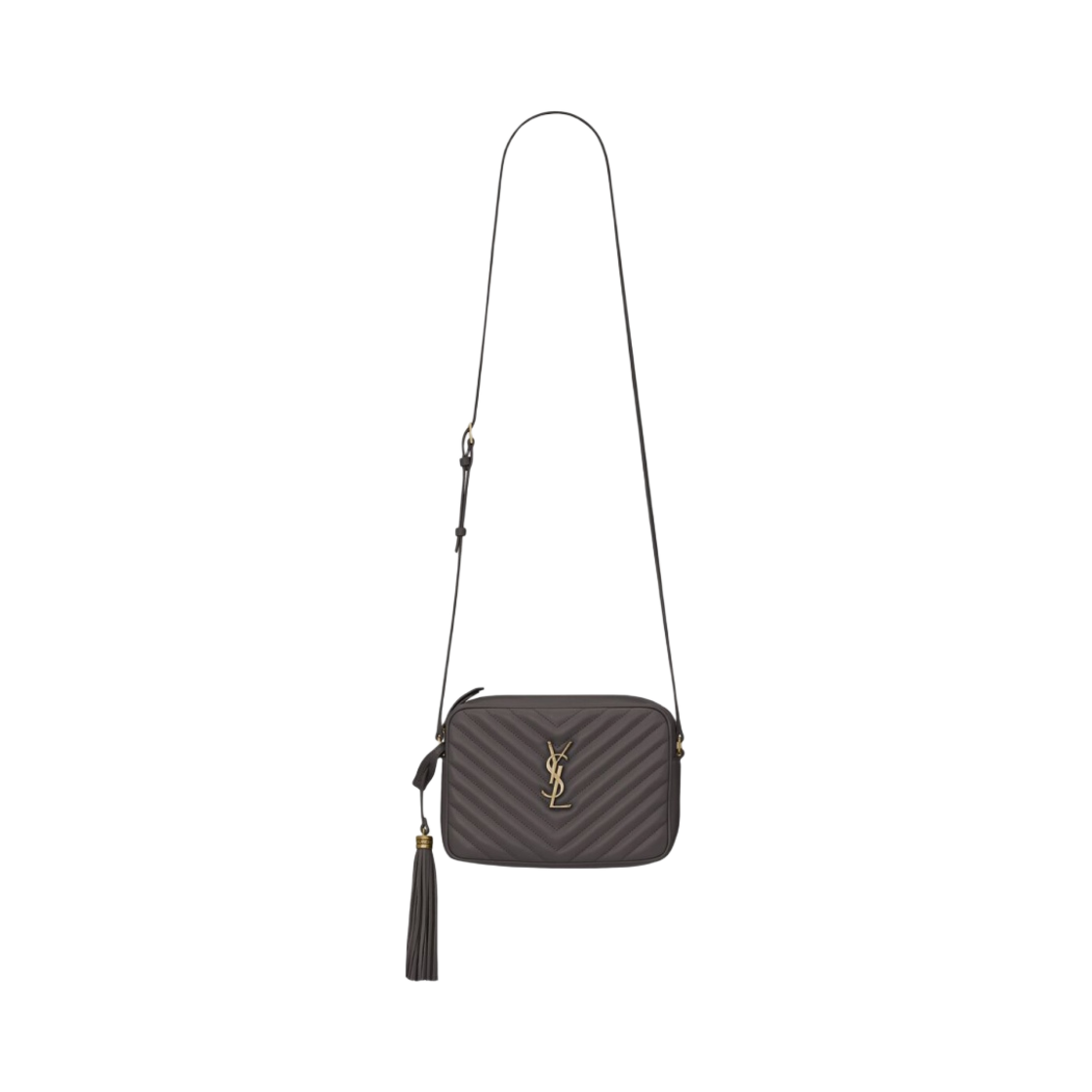 생로랑 퀼티드 레더 루 카메라백 스톰(Saint Laurent Lou Camera Bag in Quilted Leather Storm) - 1
