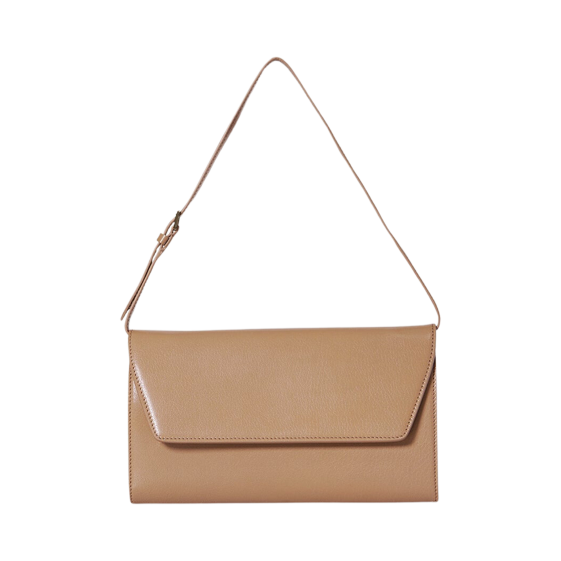 더 로우 이브닝 클러치 스무스 고트스킨 레더 웜 체스트넛(The Row Evening Clutch in Smooth Goatskin Leather Warm Chestnut)