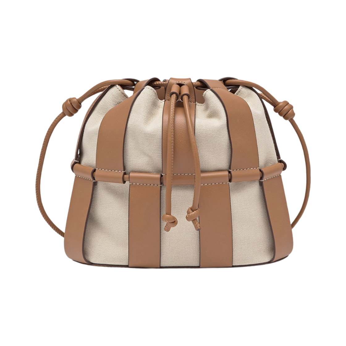 WBS22LLIN002 Hereu Linera Bucket Bag Ivory Tan