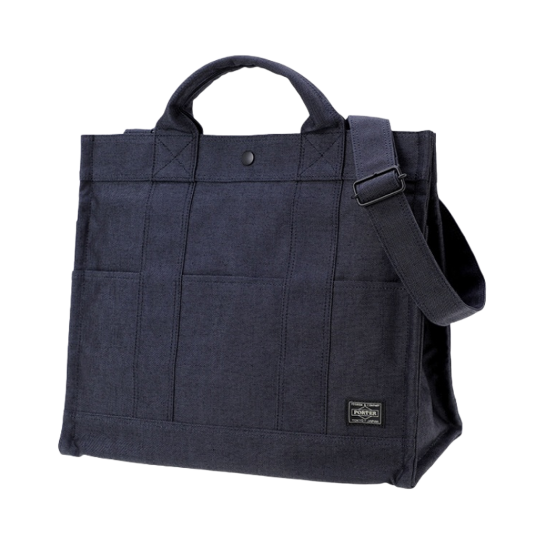 592-27627 Porter Smoky 2Way Tote Bag Navy Blue