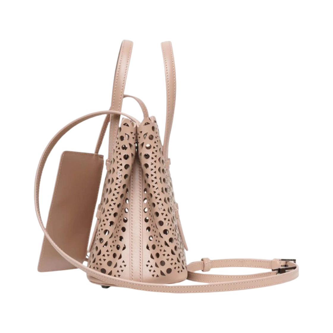 알라이아 뉴 비엔 럭스 카프스킨 미나 20 백 세이블(Alaia Mina 20 Bag in New Vienne Lux Calfskin Sable) - 4