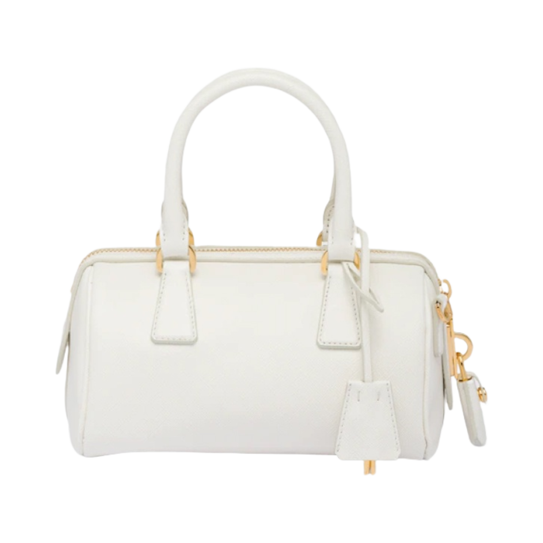 프라다 사피아노 레더 탑 핸들 백 화이트(Prada Saffiano Leather Top-Handle Bag White) - 2
