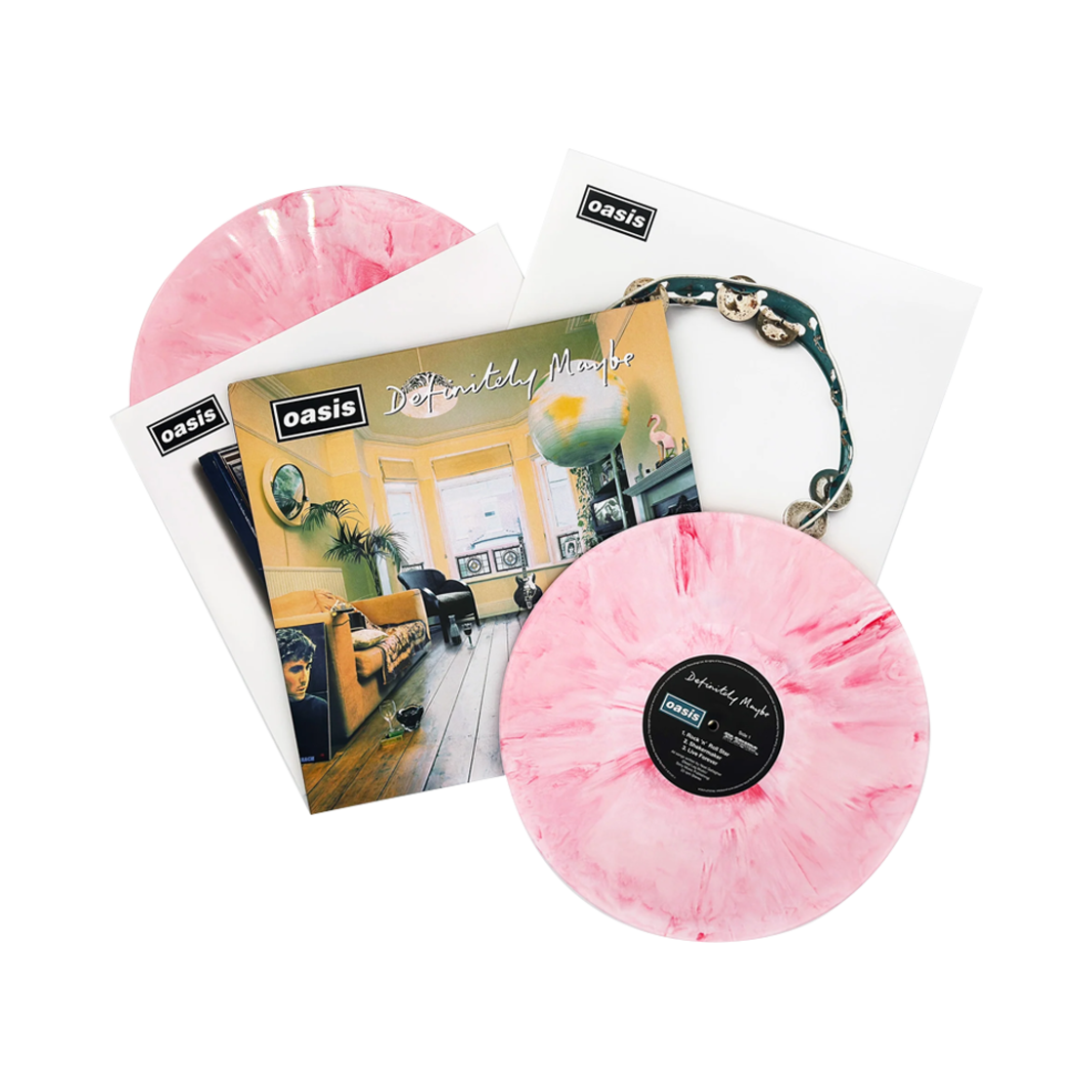 오아시스 정규 1집 데피니틀리 메이비 30주년 기념 한정반 LP 스트로베리 크림 (2LP)(Oasis 1st Album Definitely Maybe 30th Anniversary LP Strawberries Cream (2LP)) - 2