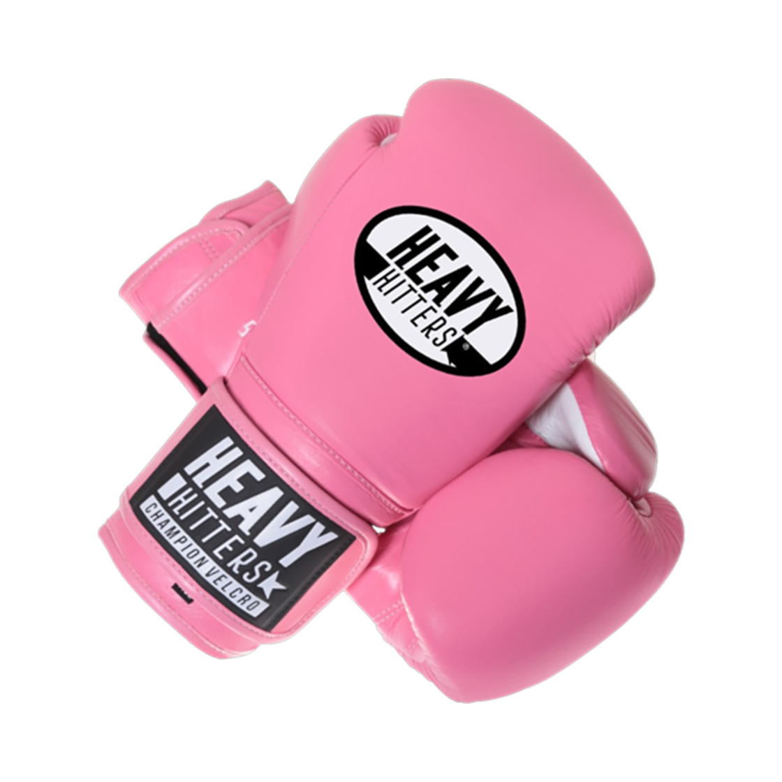 H6-P Heavy Hitter Champion Velcro Boxing Gloves Pink