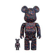Bearbrick x Muveil Strawberry Pattern 100% & 400% Set