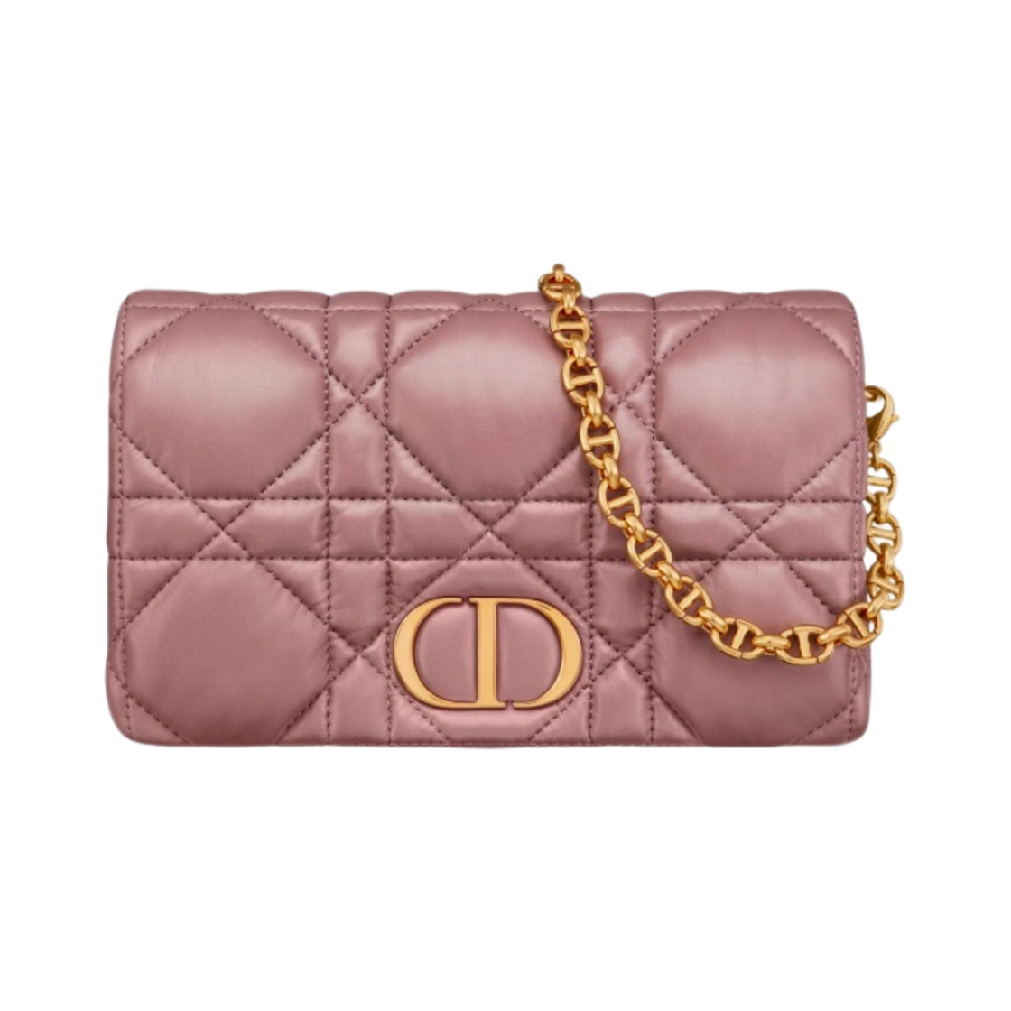 디올 카로 매크로까나쥬 미니백 피오니 핑크 퀼티드 매크로까나쥬 카프스킨(Dior Caro Macrocannage Mini Bag Peony Pink Quilted Macrocannage Calfskin) - 1
