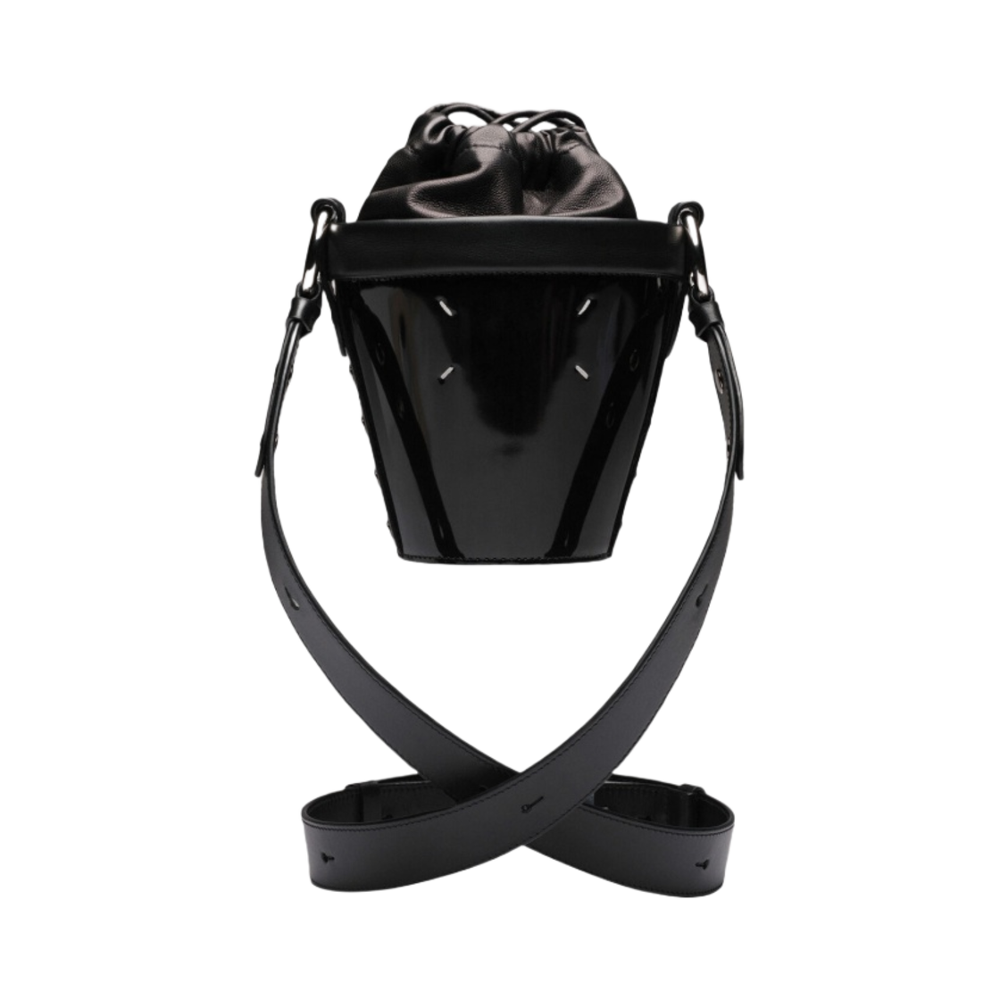 SB3WG0042P5135T8013 Maison Margiela Fire Mini Bucket Bag Black