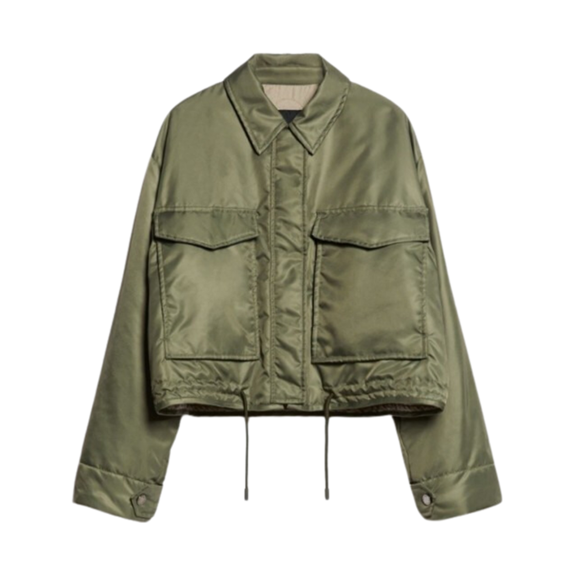 FOGLIA-003 (W) Weekend Max Mara Foglia Reversible Bomber Jacket Khaki