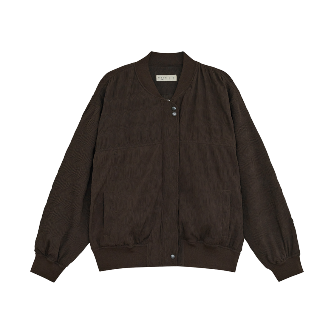 25NWPBR noun Wave Pleated Blouson Brown