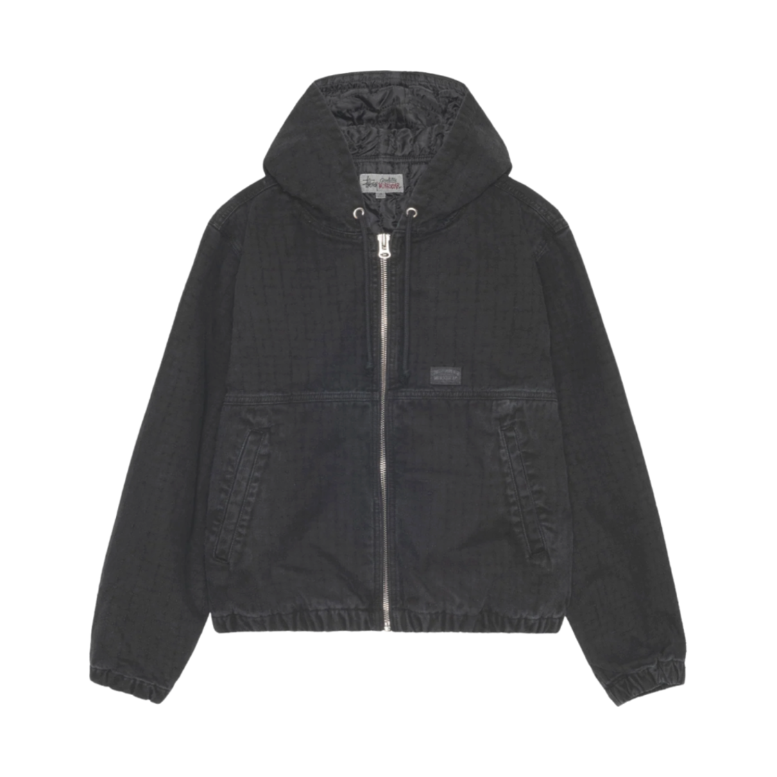 115793 Stussy Work Jacket Canvas Needle Punch Black