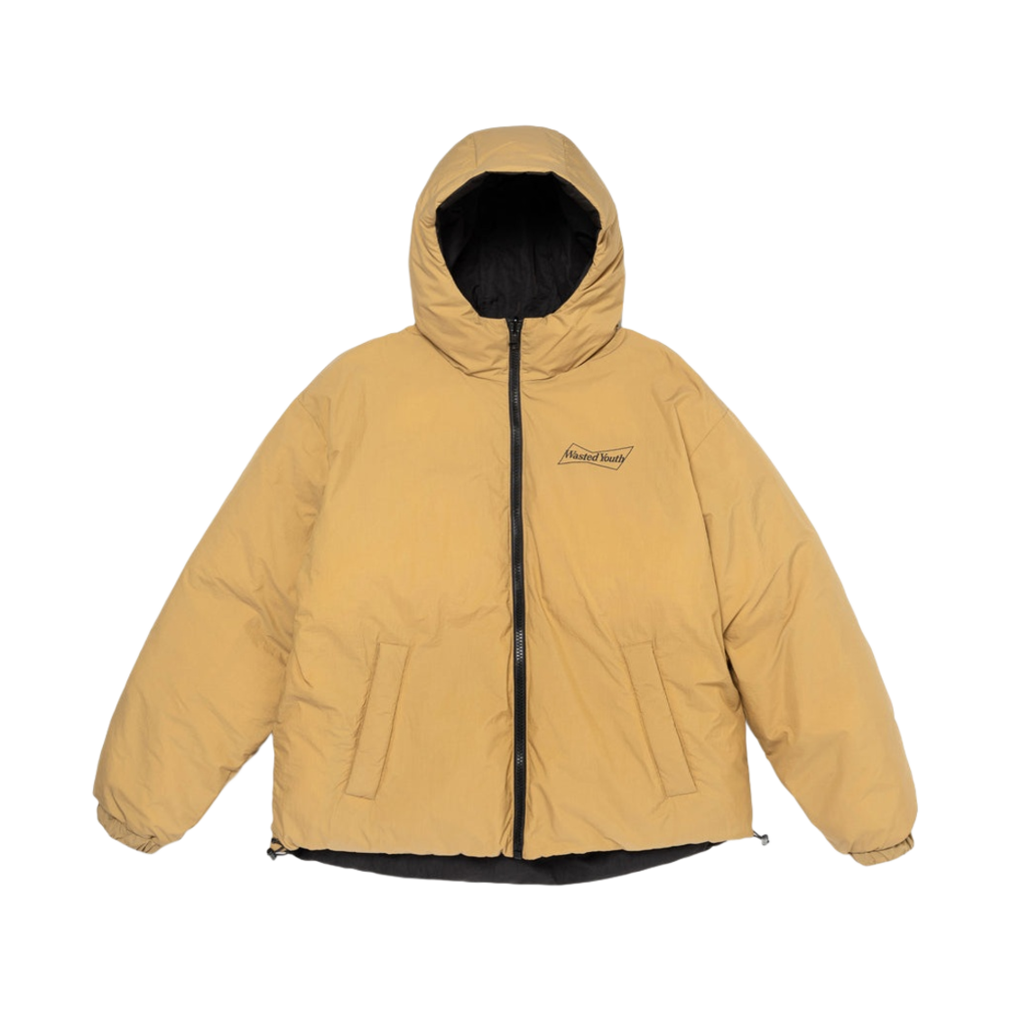 베르디 웨이스티드 유스 리버서블 패디드 후드 자켓 베이지(Verdy Wasted Youth Reversible Padded Hood Jacket Beige)